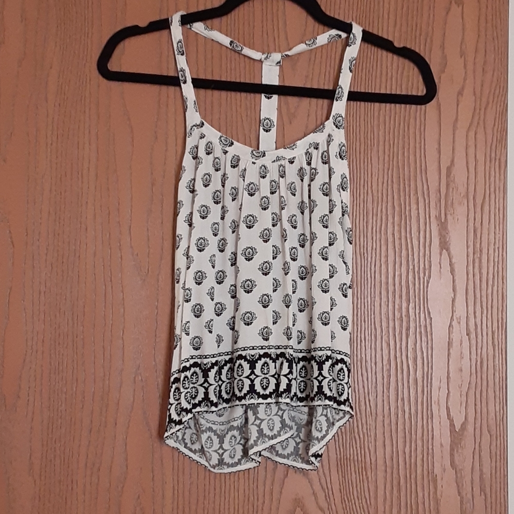 Black and white tank top